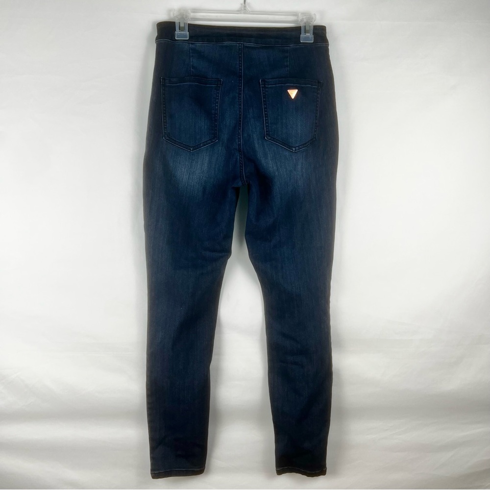 GUESS Jeans Womens Size 30 Blue Denim Cotton Pockets High Rise Jegging Crop